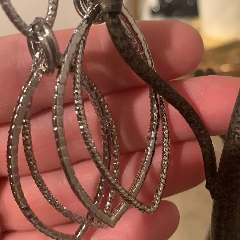❌Last deal ❌Silver double layer earring - Picture 6 of 7